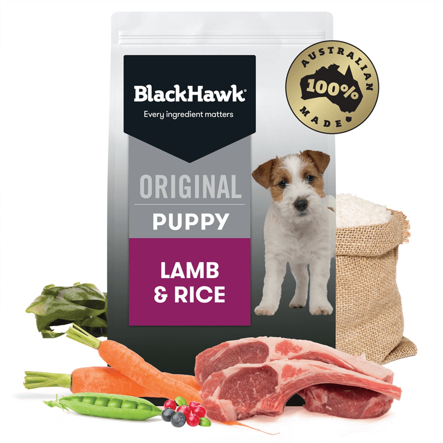 BLACKHAWK PUPPY LARGE BREED LAMB & RICE 3KG/10KG/20KG