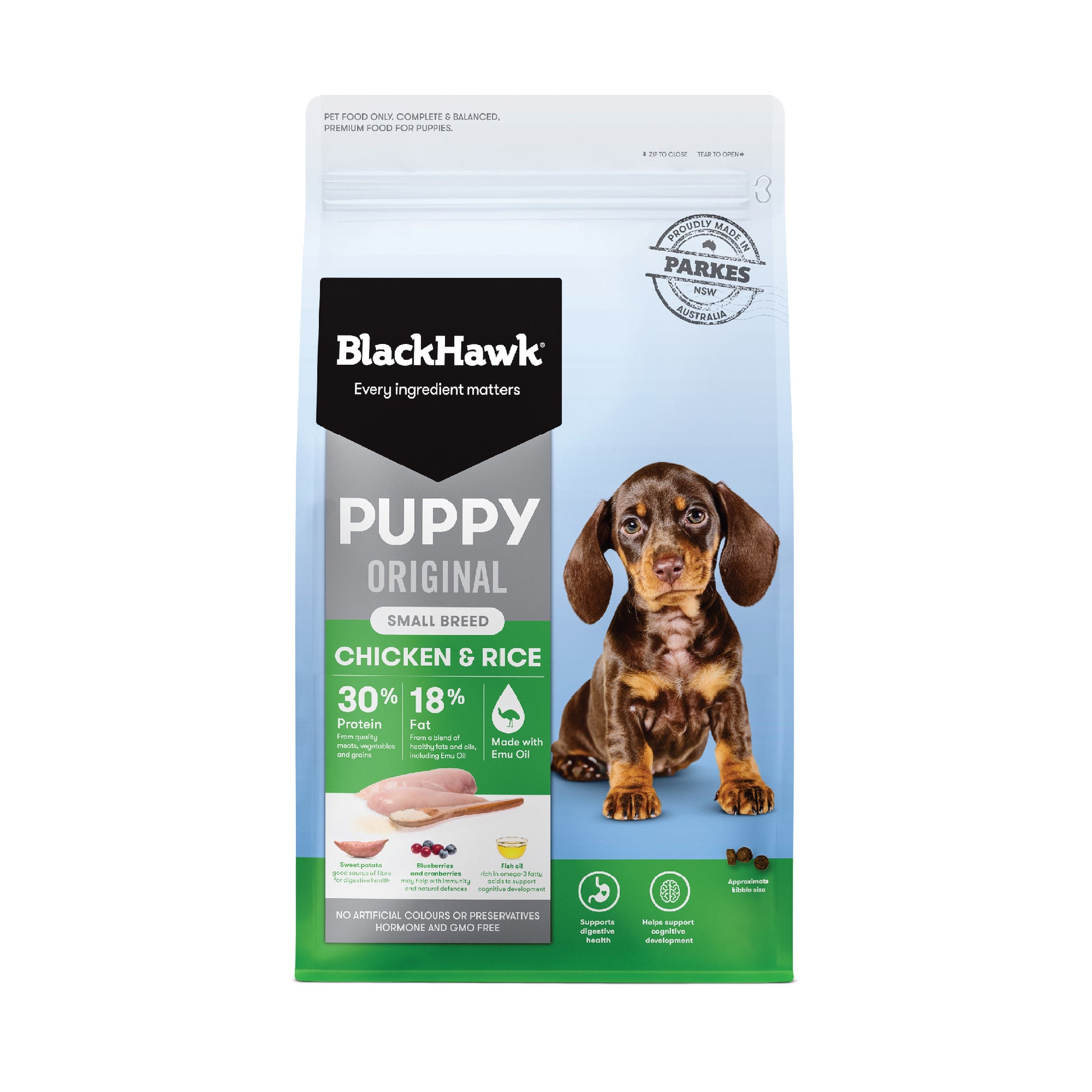 BLACKHAWK PUPPY SMALL BREED CHICKEN&RICE 3KG/10KG