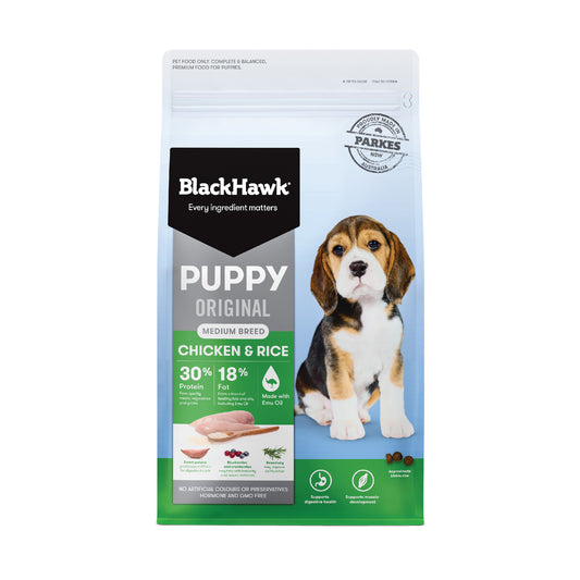 BLACKHAWK PUPPY MEDIUM BREED CHICKEN&RICE 3KG/10KG/20KG