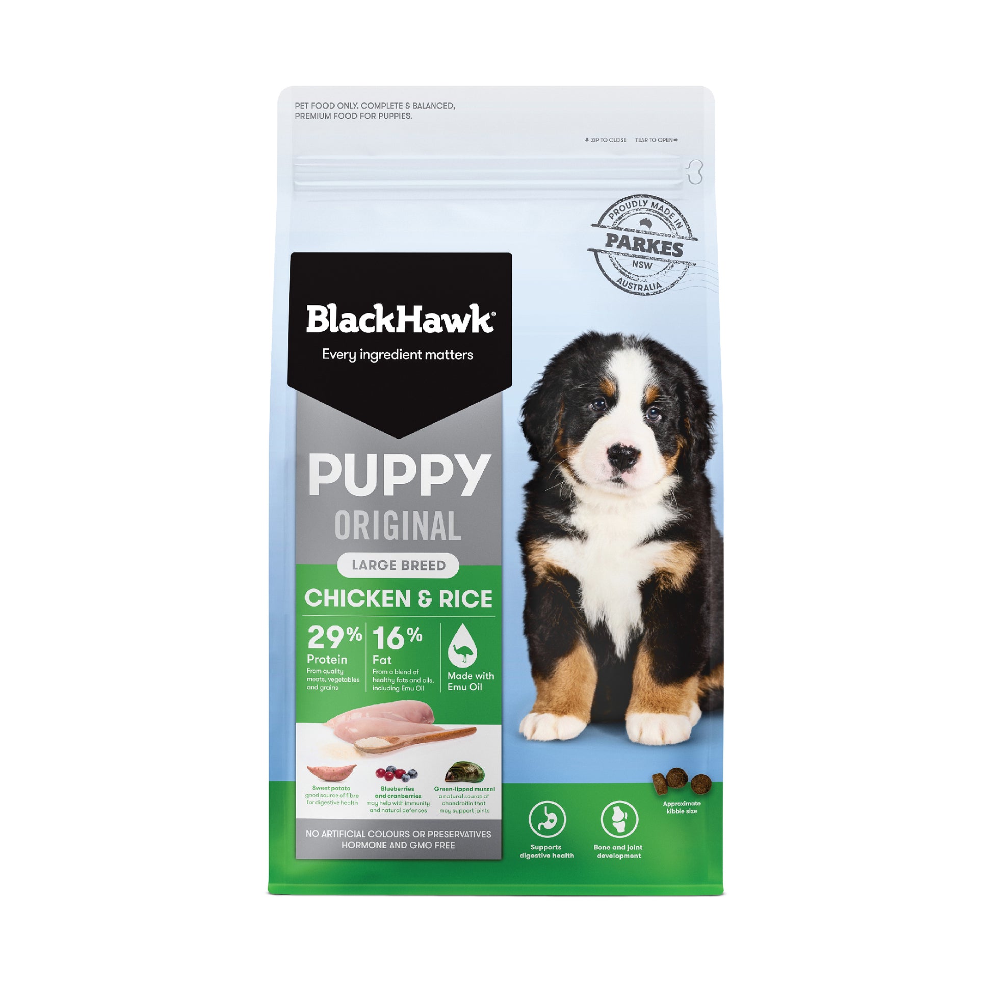 BLACKHAWK PUPPY LARGE BREED CHICKEN&RICE 3KG/10KG/20KG