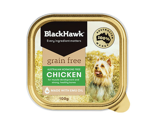 BLACKHAWK DOG WET GRAIN FREE BEEF CHICKEN LAMB 100GX9 | 400GX12