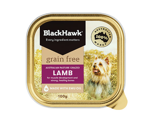 BLACKHAWK DOG WET GRAIN FREE BEEF CHICKEN LAMB 100GX9 | 400GX12