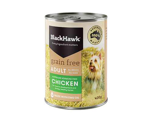 BLACKHAWK DOG WET GRAIN FREE BEEF CHICKEN LAMB 100GX9 | 400GX12