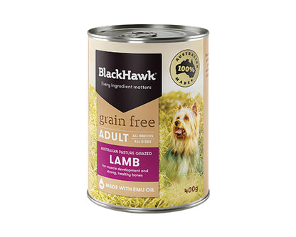 BLACKHAWK DOG WET GRAIN FREE BEEF CHICKEN LAMB 100GX9 | 400GX12