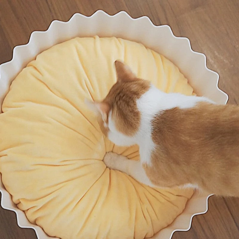 Cupcake Tart Shape Pet Cat Dog Bed Soft Plush Cotton PIDAN