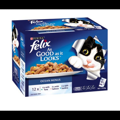 FELIX AGAIL GIJ OCEAN MENU Cat Food 12X85G