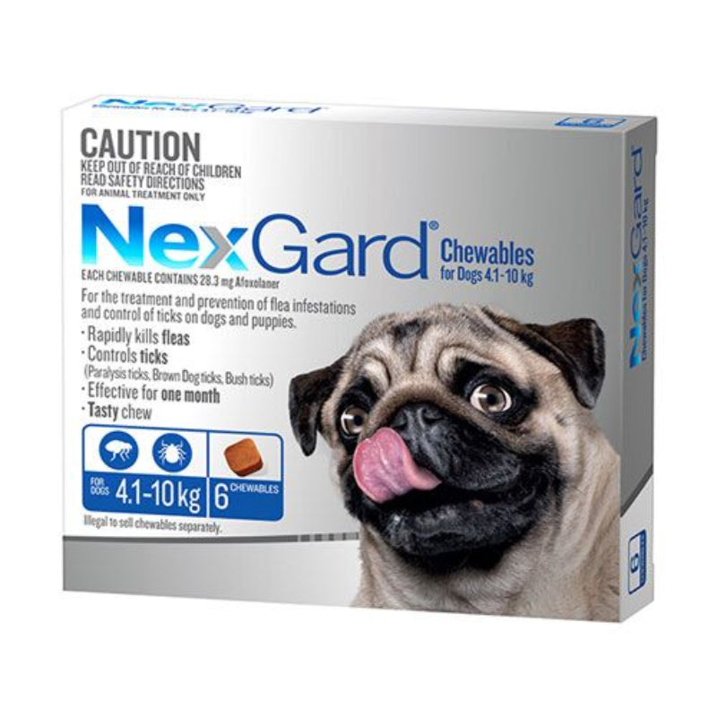 NEXGARD MEDIUM DOGS 4.1 - 10KG 3S/6S BLUE