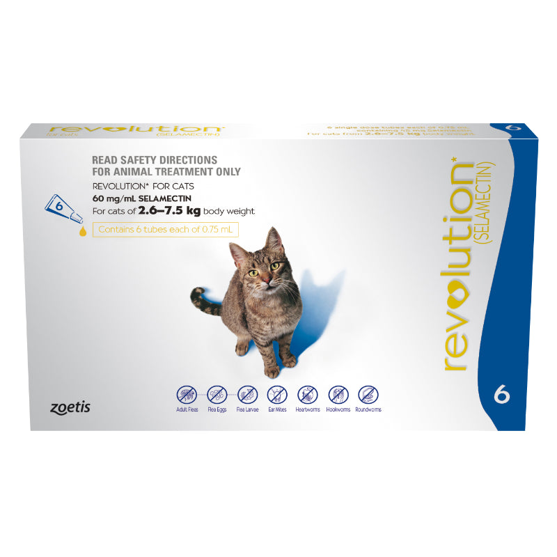 REVOLUTION CAT BLUE 45MG x 3S/6S