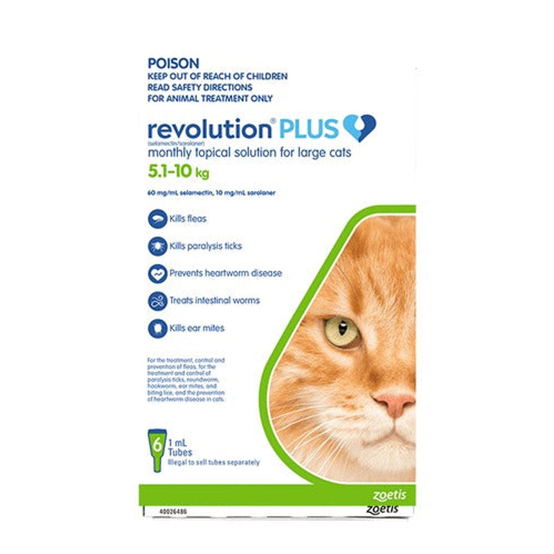 REVOLUTION CAT PLUS LARGE CAT 3PK/6PK 5-10KG