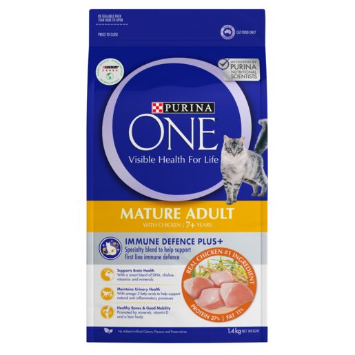 PURINA ONE Cat Adult Mature 7+ Chicken 1.4kg