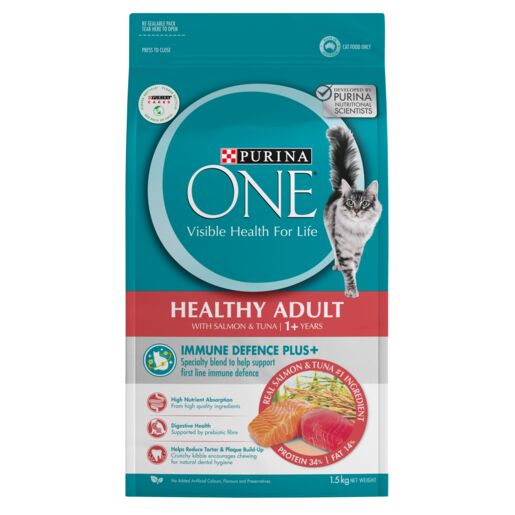 PURINA ONE Cat Healthy Adult Salmon & Tuna 1.5kg/3kg