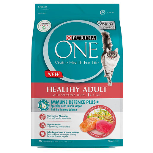 PURINA ONE Cat Healthy Adult Salmon & Tuna 1.5kg/3kg