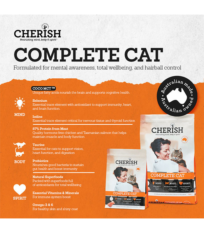 CHERISH COMPLETE CAT DRY FOOD 3KG/8KG