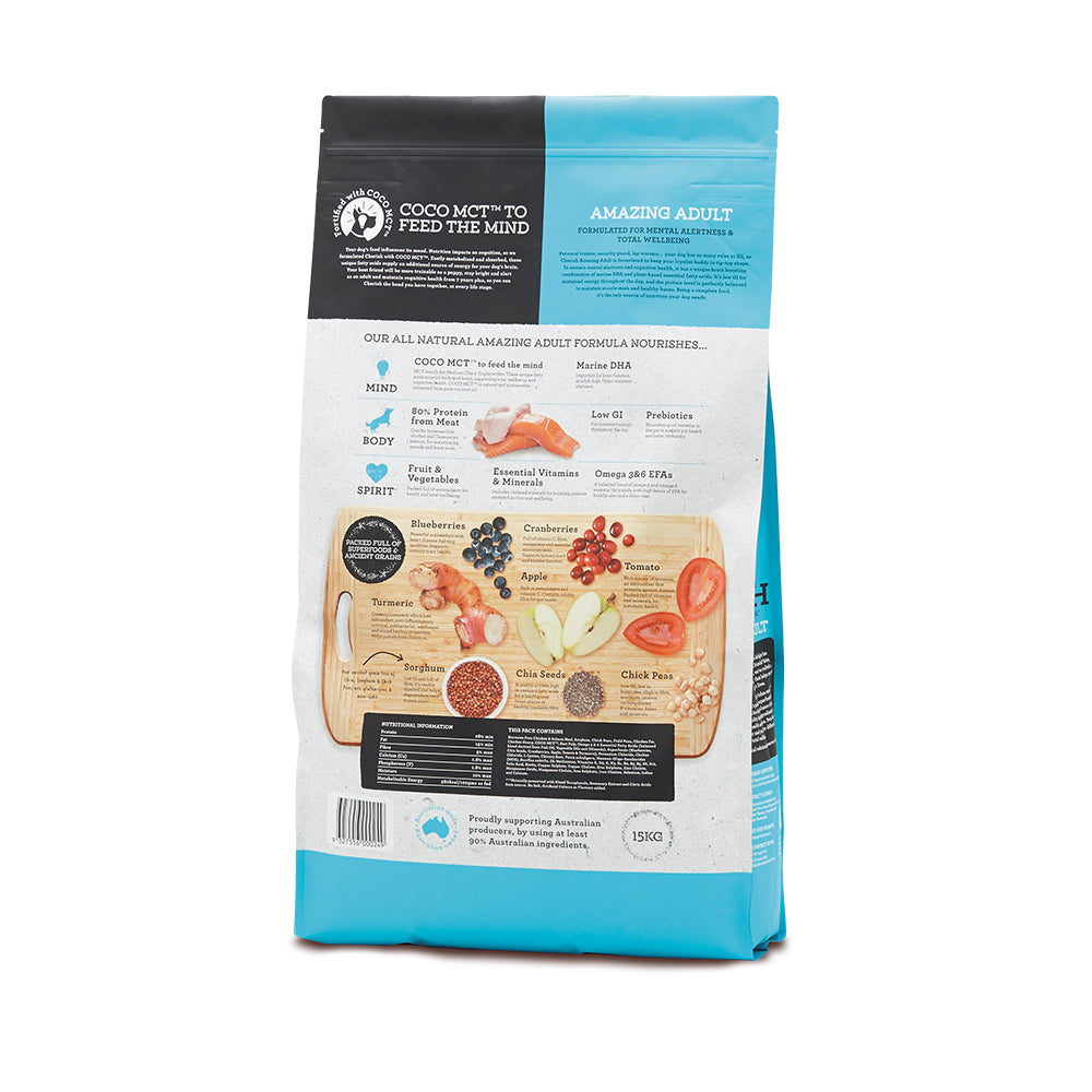 CHERISH DOG FOOD AMAZING ADULT 3KG/8KG/15KG