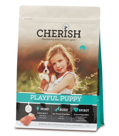 CHERISH DOG PUPPY PLAYFUL DRY FOOD 3KG/8KG/15KG