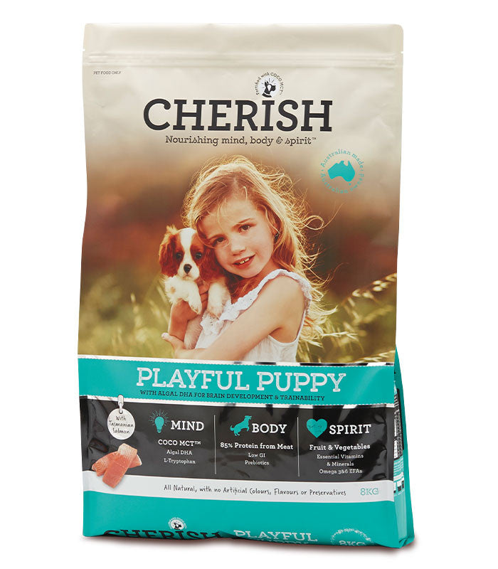 CHERISH DOG PUPPY PLAYFUL DRY FOOD 3KG/8KG/15KG