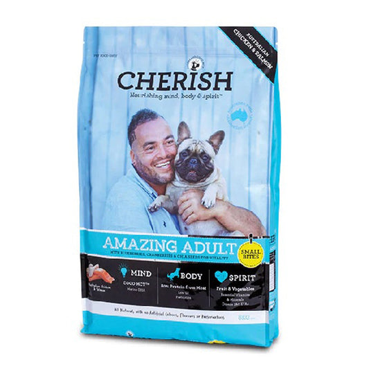 CHERISH DOG DRY FOOD AMAZING ADULT SMALL BITES 8KG