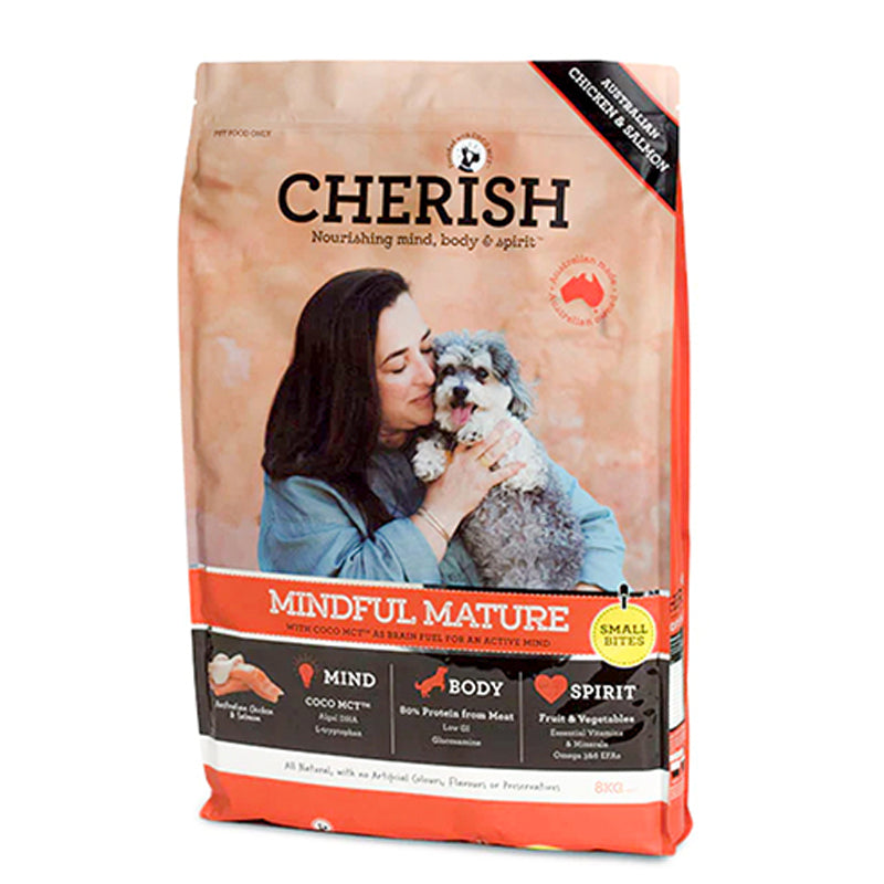 CHERISH DRY DOG FOOD MINDFUL MATURE SMALL BITES 8KG