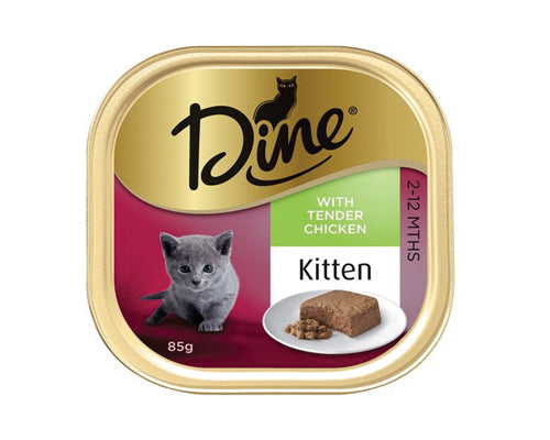 DINE KITTEN WET FOOD TENDER CHICKEN 85G x 14PCS