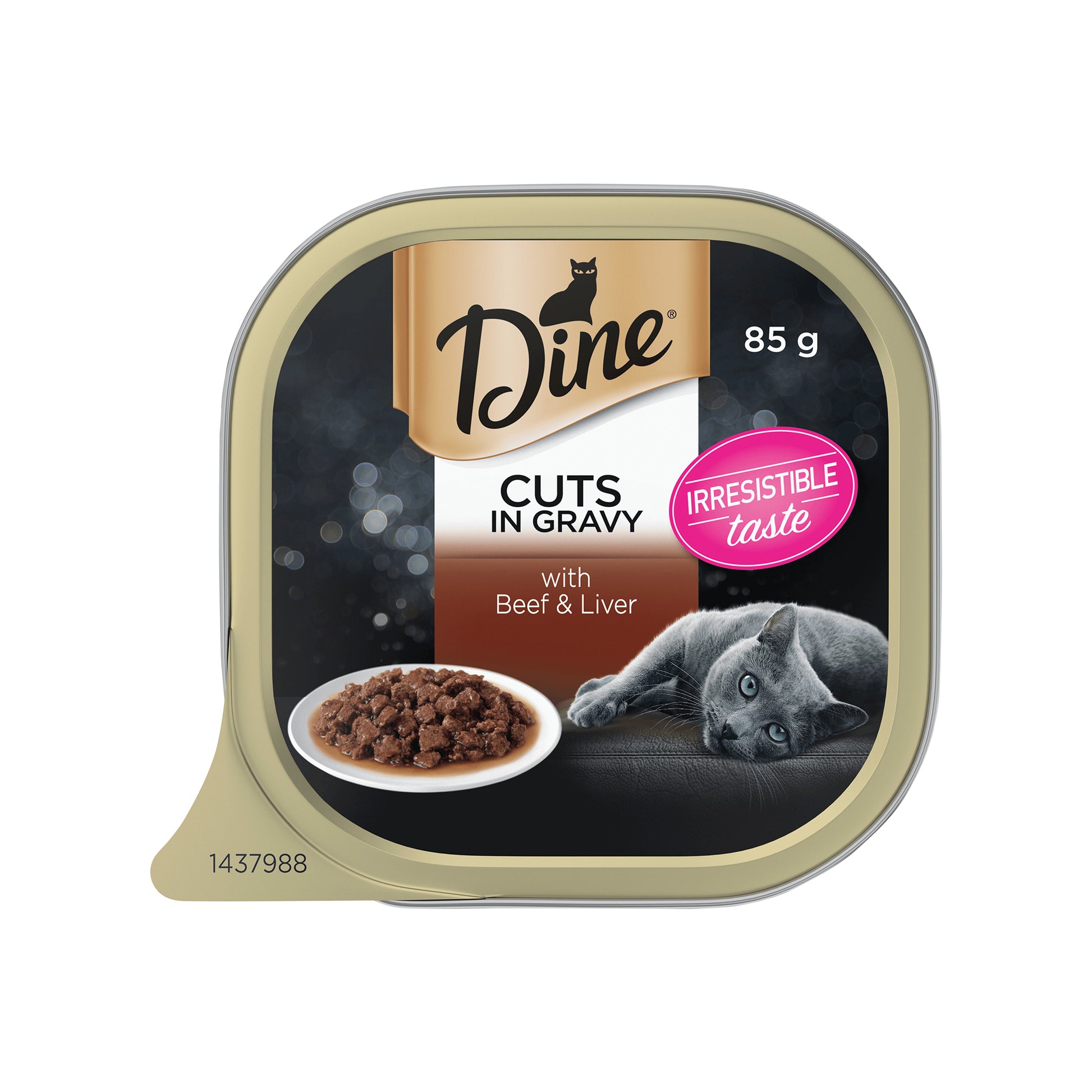 DINE CAT MULTIPACK WET FOOD SUCCULENT CHICKEN /BEEF/LIVER GRAVY 85G x 28PCS