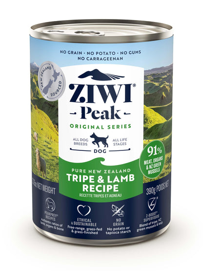 Ziwi Peak Dog Can 390g Tripe & Lamb