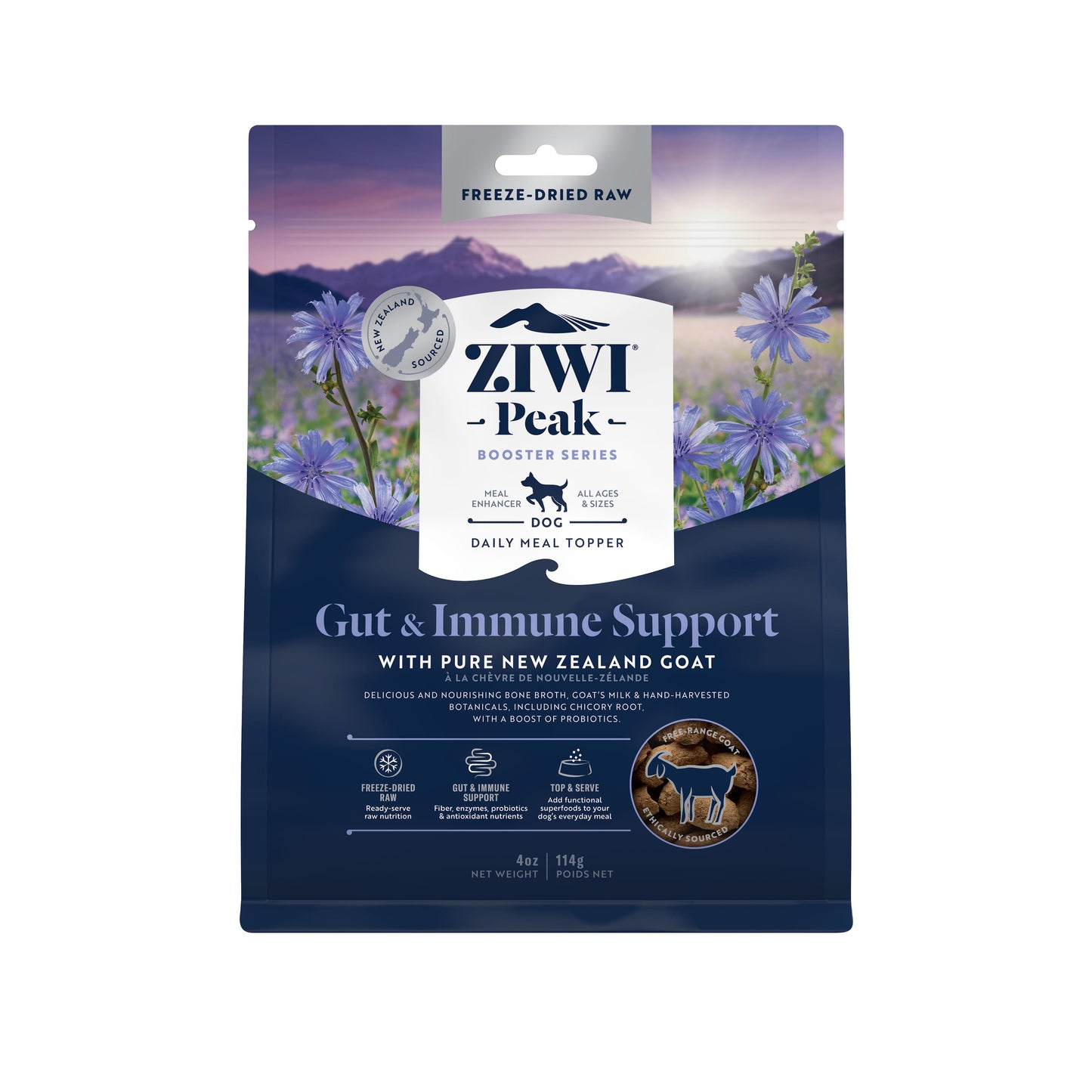 Ziwi Peak Freeze Dried Dog Booster Gut & Immunity 320g / 114g