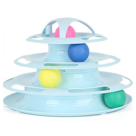 Four-layer Cat Play Board Ball Chase Cat Toy