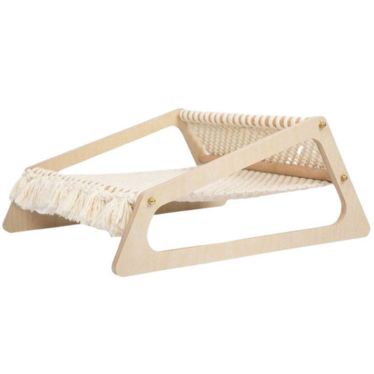 Comfortable Wood Texture Hammock Pet Cat Small Dogs Bed PURROOM