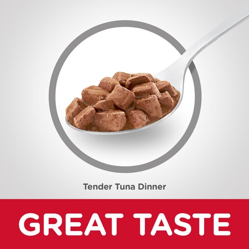 HILLS CAT CANNED FOOD ADULT TENDER TUNA DINNER 156G