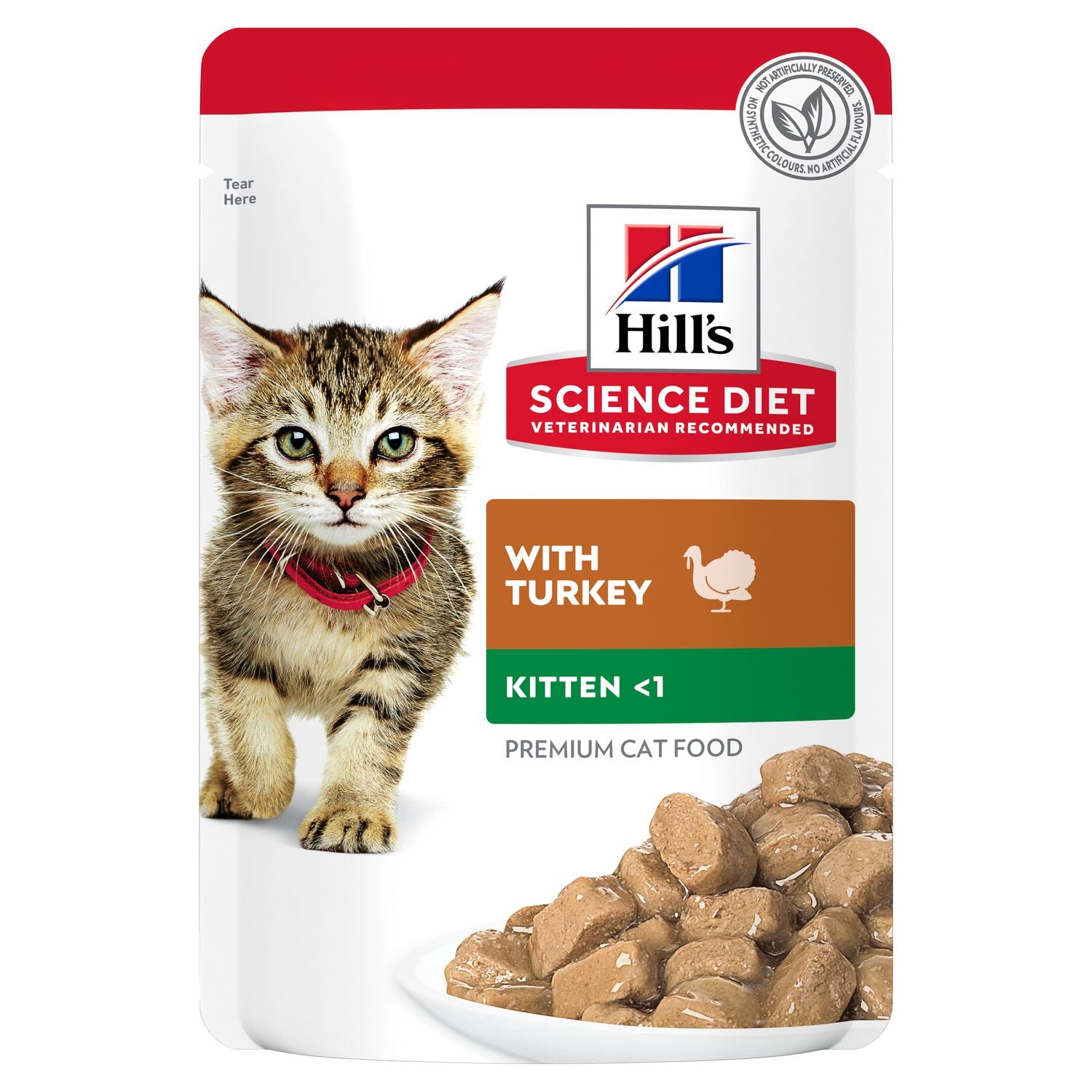 HILLS KITTEN TURKEY POUCH WET FOOD 85G