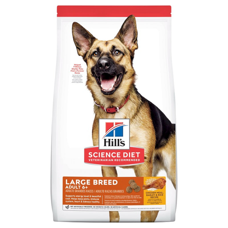 HILLS DOG ADULT 6+ LARGE BREED CHICKEN RECIPE12KG