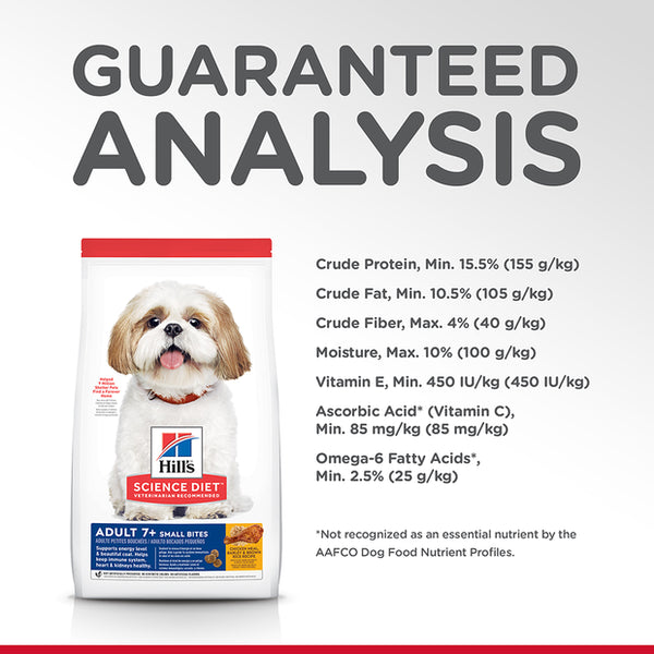 HILLS DOG ADULT 7+ ACTIVE LONGEVITY SMALL BITES 2KG