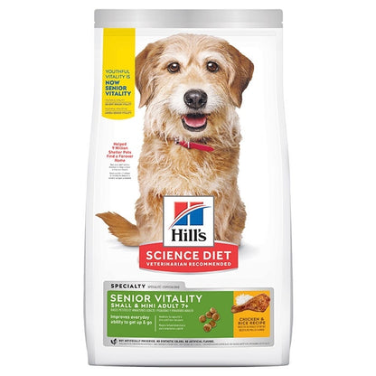 HILLS DOG FOOD ADULT 7+ YOUTHFUL SENIOR VITALITY TOY SMALL BREED 1.58KG