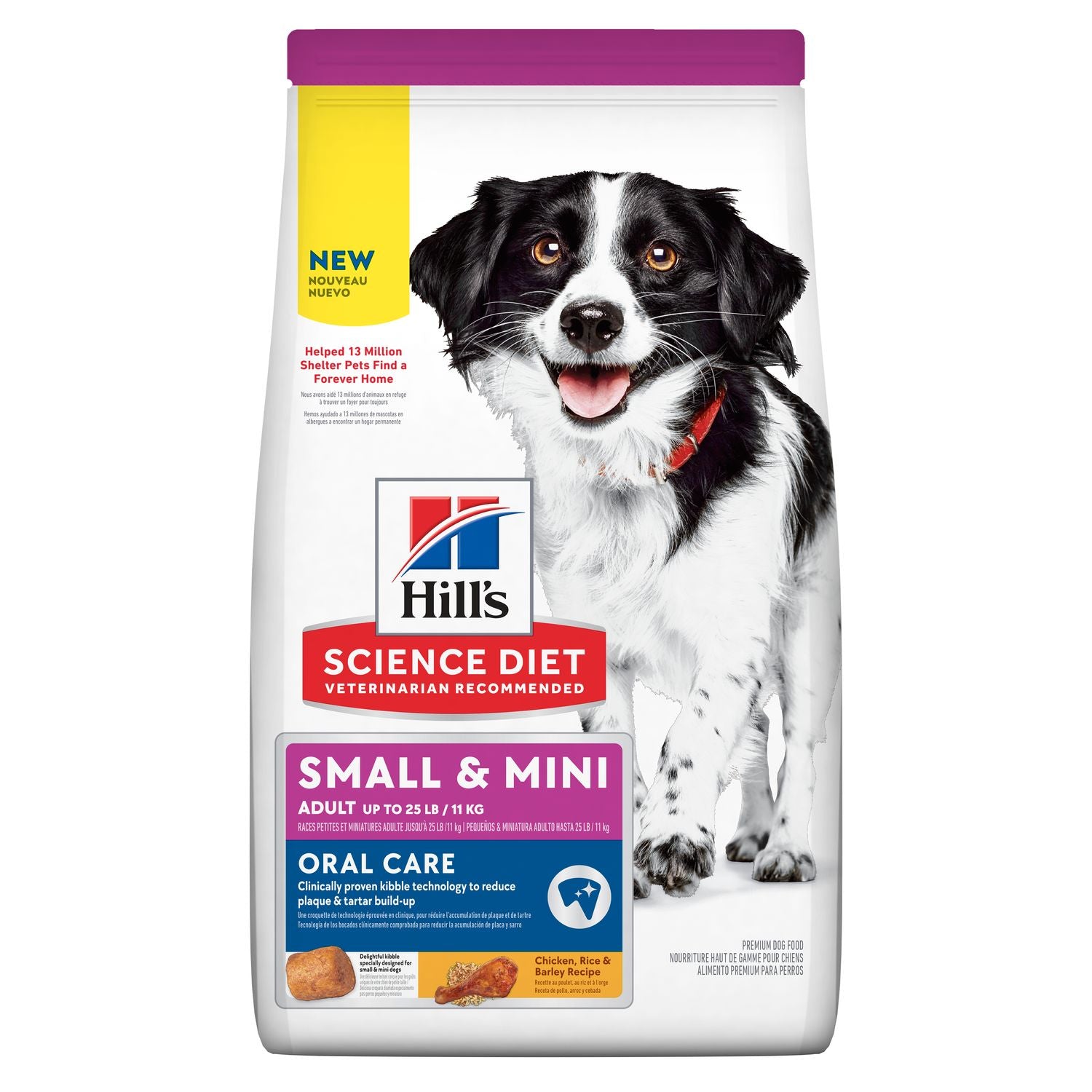HILLS DOG ADULT ORAL CARE SMALL & MINI CHICKEN BARLEY RECIPE 1.81KG / 5.67KG