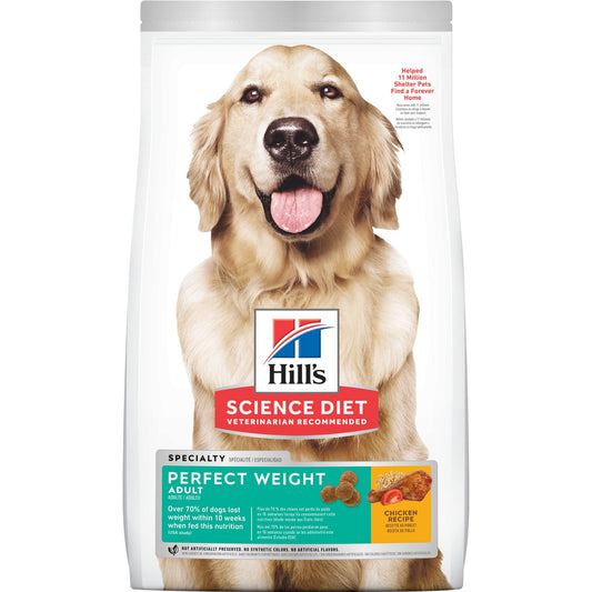 HILLS DOG ADULT PERFECT WEIGHT CHICKEN RECIPE 1.8KG
