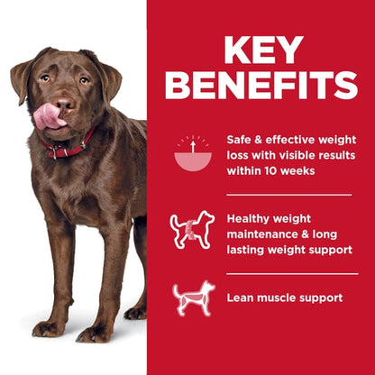  HILLS DOG FOOD ADULT PERFECT WEIGHT LARGE BREED CHICKEN RECIPE 11.34KG