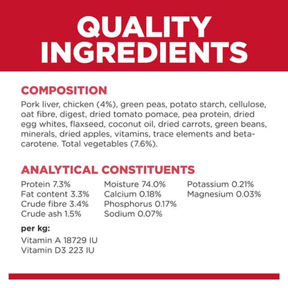 HILLS DOG CANNED FOOD ADULT PERFECT WEIGHT CHICKEN AND VEGETABLES 363G