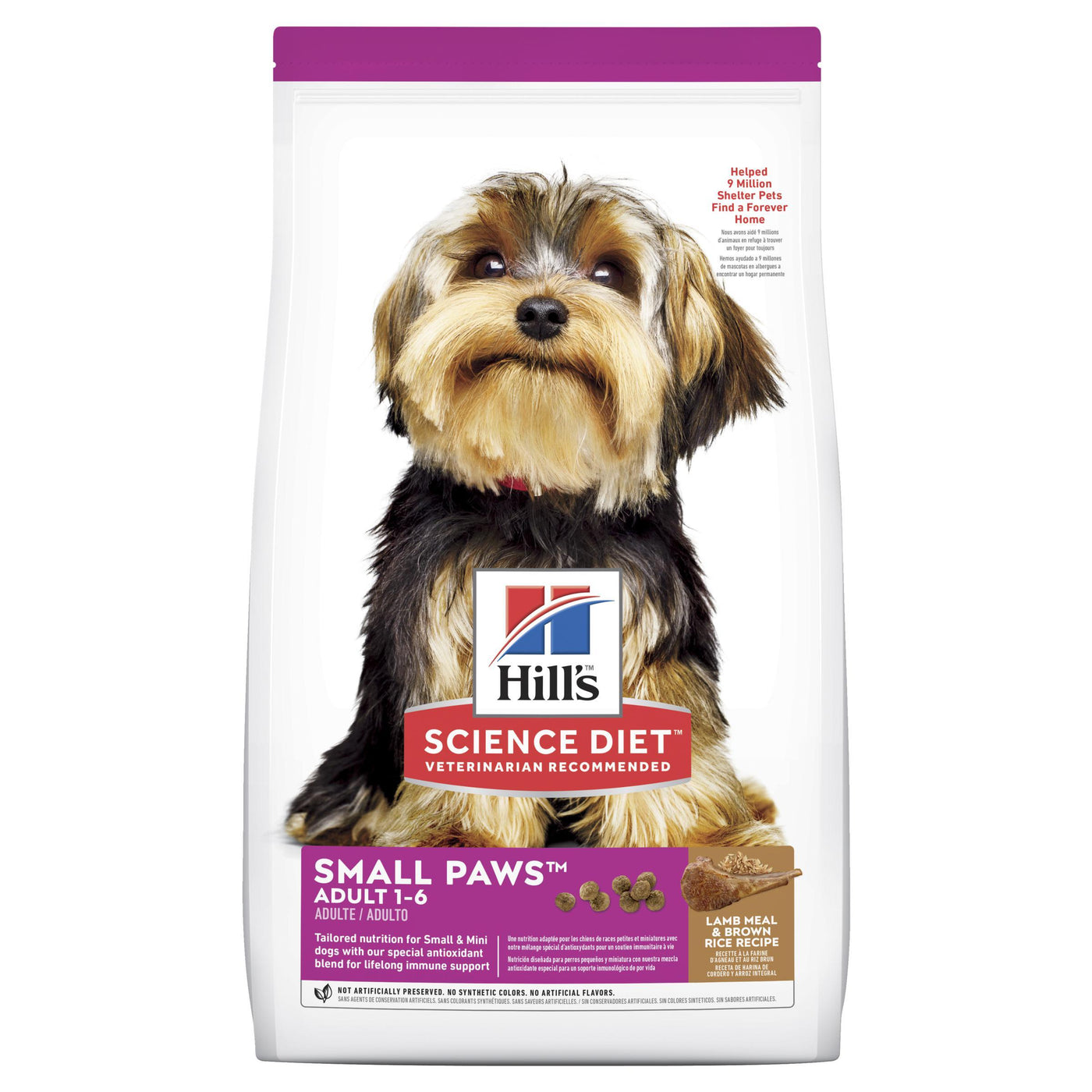 HILLS DOG ADULT SMALL PAWS LAMB & RICE 2.04KG