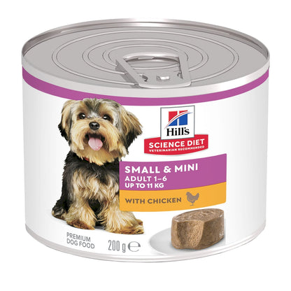 HILLS SMALL AND MINI DOG ADULT MOUSSE WITH CHICKEN 200G