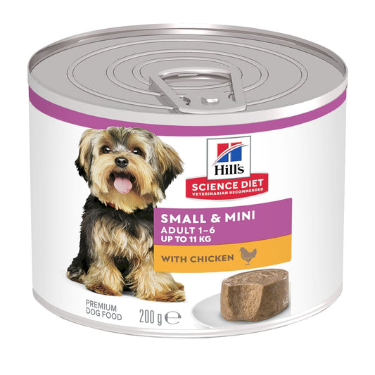 HILLS SMALL AND MINI DOG ADULT MOUSSE WITH CHICKEN 200G