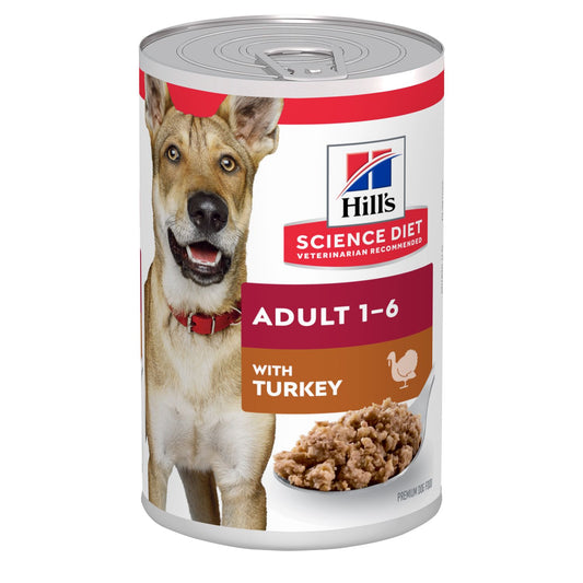 HILLS DOG ADULT CANNED FOOD WET TURKEY 370G