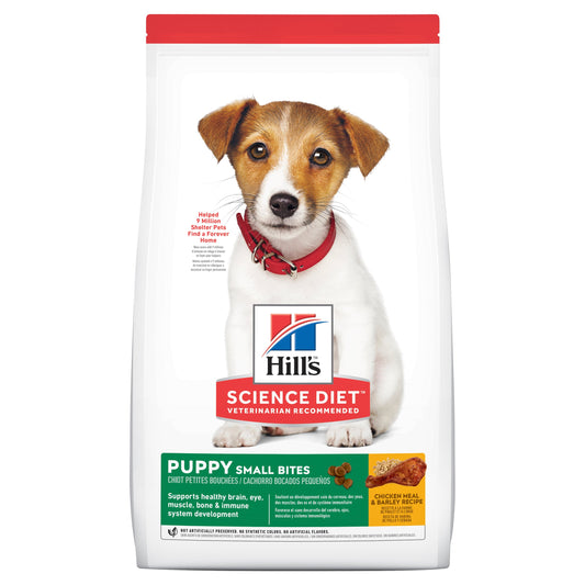 HILLS PUPPY SMALL BITES CHICKEN AND BARLEY RECIPE 2KG