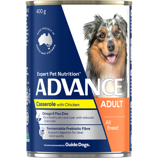 ADVANCE DOG ALL BREED ADULT CHICKEN CASSEROLE 400G