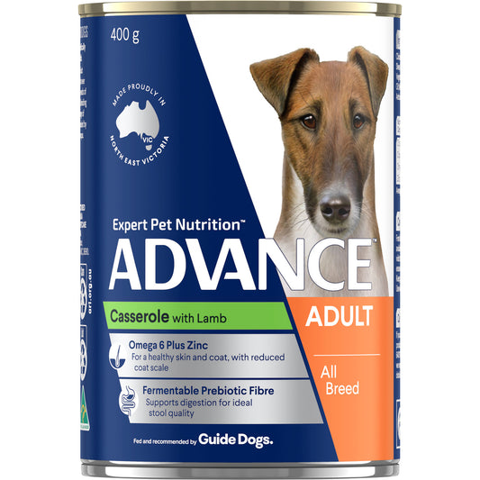ADVANCE DOG WET ALL BREED CASSEROLE LAMB 400G