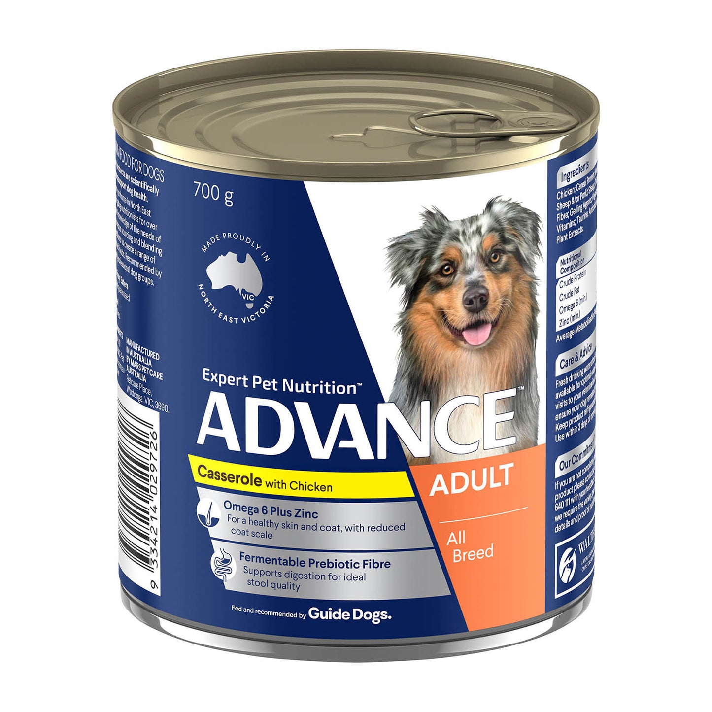 ADVANCE DOG ALL BREED ADULT CASSEROLE WITH CHICKEN 700G