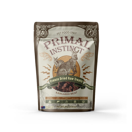 PRIMAL INSTINCT Freeze Dried Pet Treat Kangaroo Meat 80g