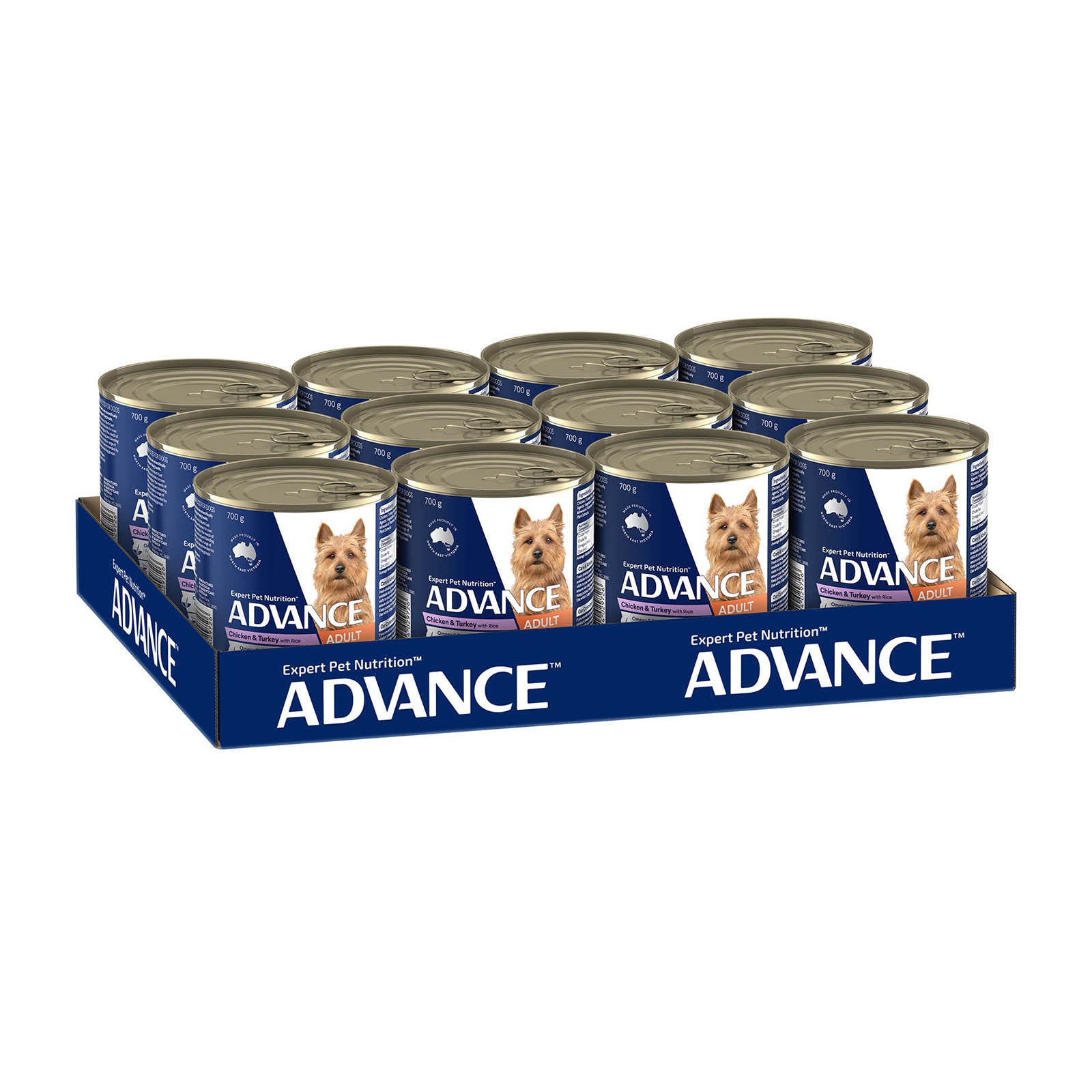 ADVANCE DOG ALL BREED ADULT CHICKEN TURKEY WITH RICE 700G