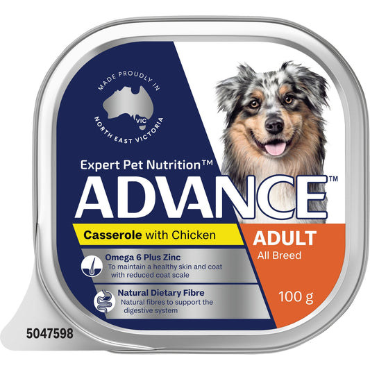 ADVANCE DOG ADULT ALL BREED CASSEROLE WITH CHICKEN 100G