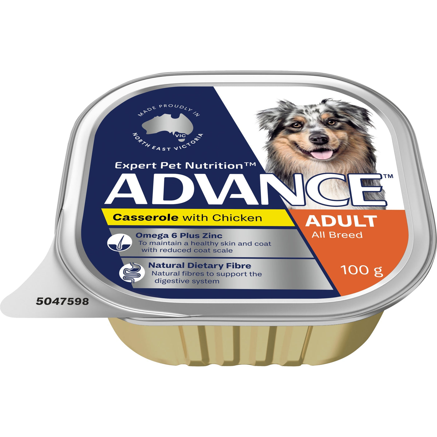 ADVANCE DOG ADULT ALL BREED CASSEROLE WITH CHICKEN 100G