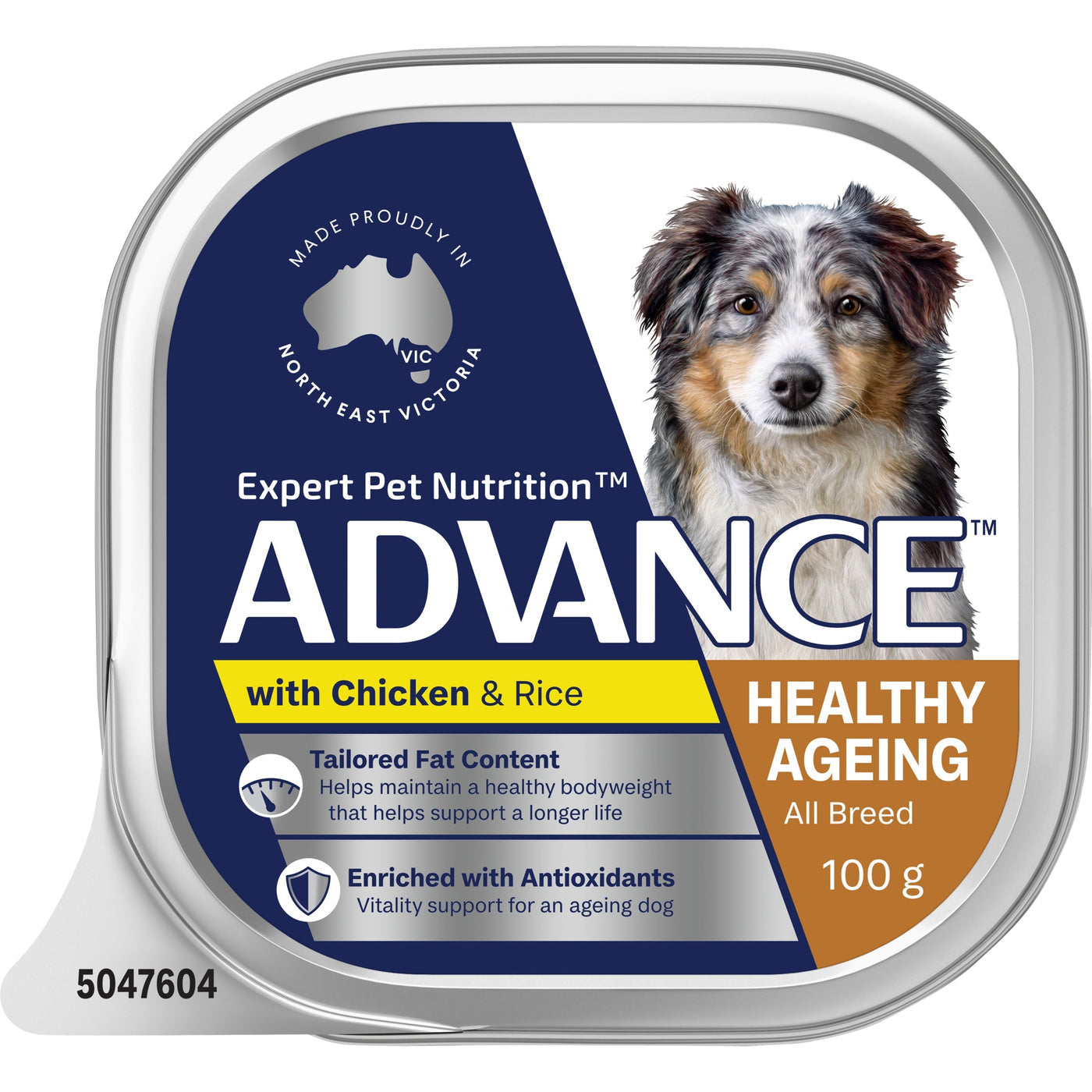 ADVANCE DOG ADULT HEALTHY AGEING CHICKEN RICE 100G
